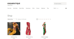 Desktop Screenshot of kingaboutique.com