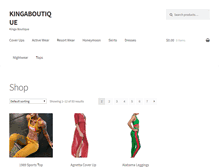 Tablet Screenshot of kingaboutique.com